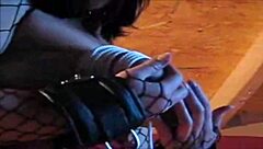 Detailed Foot Fucking Scene with Toys and Cum