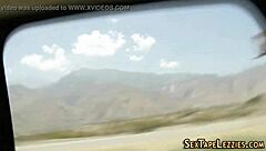 Real lesbos with bubble butts flash outside!