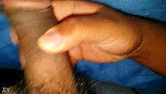 brown dick masturbation, stroking it hard