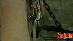 Painful Tits In Garters BDSM Military Rough Action