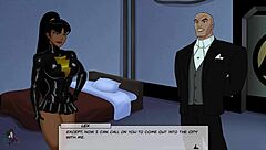 Princess maid's shaved blonde ass gets voyeured in DC Comics hentai cartoon pussy cock scene