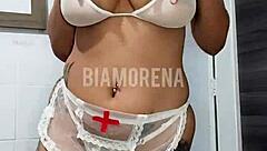 Naughty Nurse Fantasizes About Big Ass Fucking!