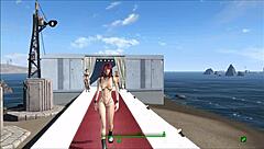 Fallout 4 fashion show featuring alluring lingerie