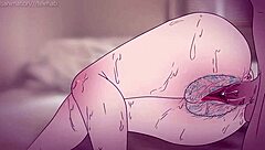 bulma with blue furry vulva begs for sex but gets spit in face