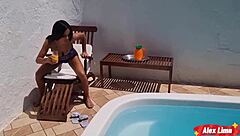 luana aguiar pays my work with coffee and something special