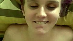 Jenn gets covered in cum from monster cock