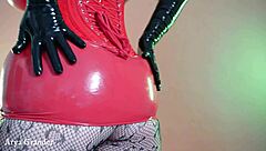 Arya Grande's latex fetish journey and domination compilation