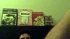 Intense hardcore masturbation session on bed