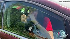 Horny Desi College Teen Sucks And Fucks Dildo Intensely In Car