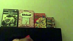 Intense hardcore masturbation session on bed