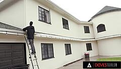 Gorgeous trans Emma Rose gets face and asshole fucked hard