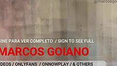 Marcos Goiano deepthroats Mike Almeida's big cock