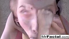 Will She Smile After This Facial Cumshot?