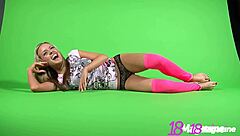 bts - captivating college cutie brittany licks her toes and soles