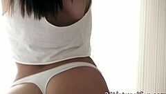 gorgeous euro babe fingering herself alone?