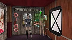 why is this brunette anime girl in perverted sporty fashion for fo4 game?