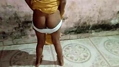 The virgin girl enjoyed her peaceful time alone in the room.