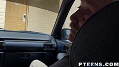 two very horny old dudes are in amazing threeway fuck with hot blonde teen 18+