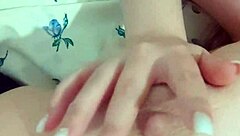 excited student after studying shows her big tits