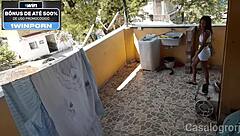 Stepdaughter Caught Washing Clothes, Forced to Suck and Fuck Doggy!