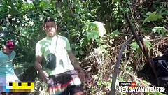 My Neighbor Fucks Me Outdoors Before Seeing His Jealous Girlfriend