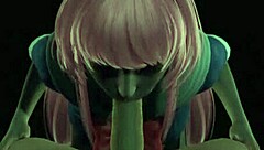 Yuno Gasai rides cowgirl while bound tight