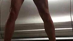 Spying On Gay Cock In Gym Garage