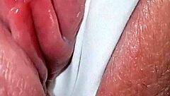 hiden behind her gorgeous cameltoe i found her tiny 18+ clit i play with till she cums