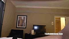 Curvy novice takes on a big cock with her tight pussy
