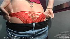 Skinny college girls skinny dip in hotel pool