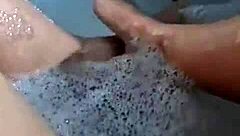 Bbw Shows Feet And Fat Pussy In Tub