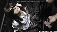 piss slut gangbanged getting facials 😈