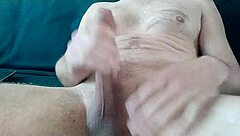 Amateur strokes big cock to cum