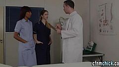 Femdom nurses taking control with skilled sucking in high definition scenes.