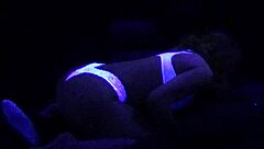 Scarlett johnson engages in blacklight sex with teen fetish elements and passion