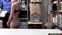 Does the officer make the thief suck his cock?