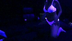 Scarlett johnson engages in blacklight sex with teen fetish elements and passion