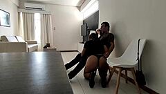 Surprise blowjob from horny teen