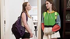 Seductive Licking Of Nerd Teen's Pussy