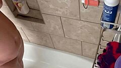 Bbw Danie Showers Her Big Tits And Ass