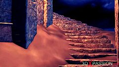 A young woman meets a monk in a story.