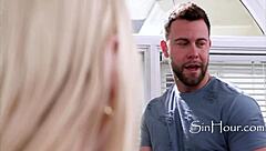 A lesbian blonde receives fresh sperm to become pregnant in this intimate scene