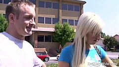 Horny Blonde Wife Nailed By Stranger