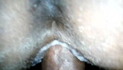 Doggystyle bent over monster cock creates creamy wet pussy