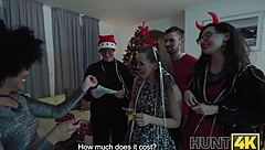 Compilation of naughty girls on Santa's list - Hunt4K Christmas edition