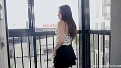 Regina Rich, Half-Naked Babe, Enjoys the View!