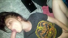 Homemade amateur milf experiences intense emotions in deepthroat blowjob and toy play