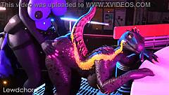 Furry Futa Highwire X Lizard! Intense Action!