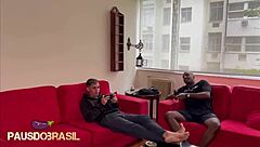 Stepfather Surprises Couple with Interracial Monster Cock Blowjob