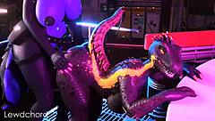 Furry Futa Highwire X Lizard! Intense Action!